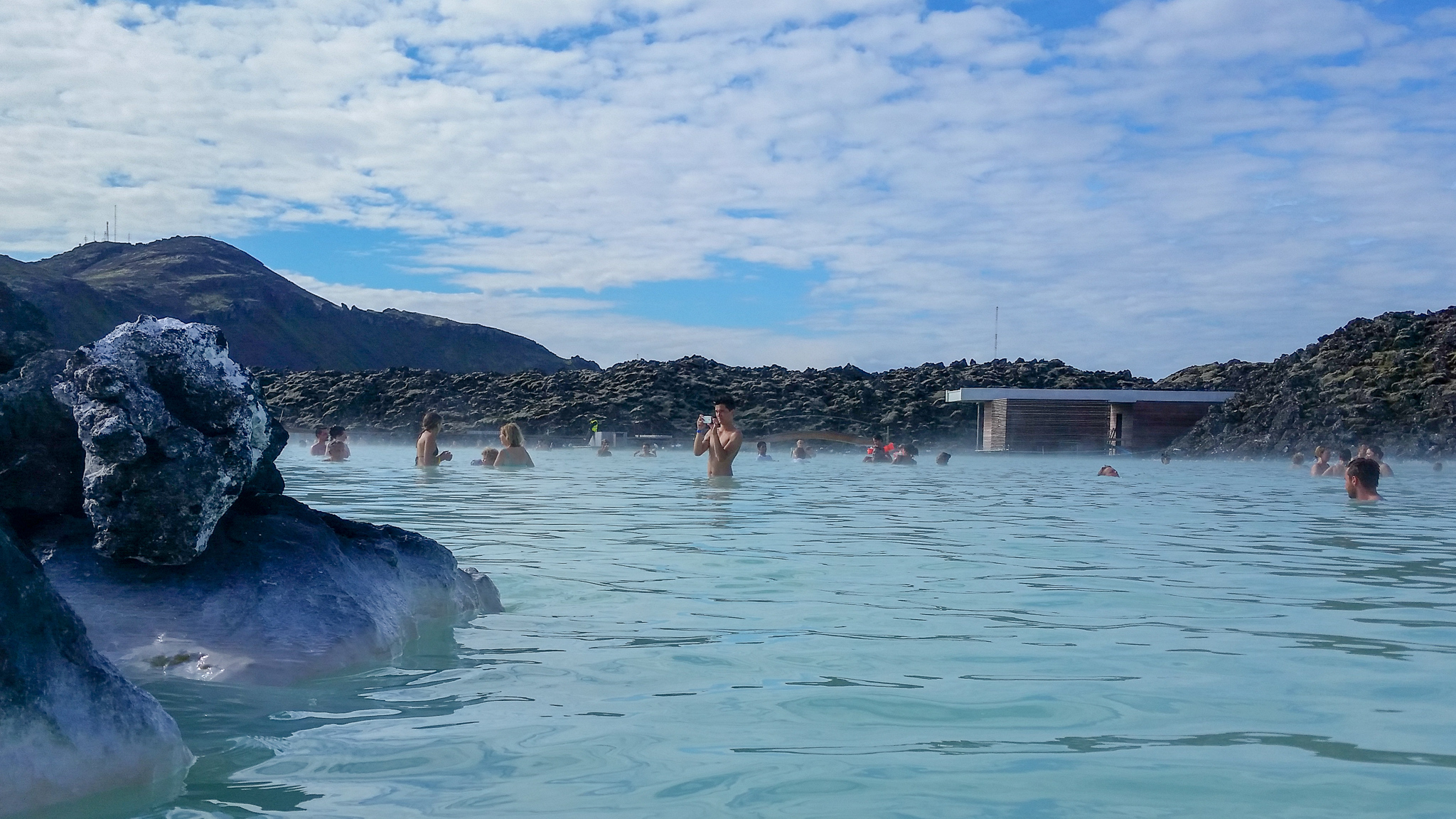 Crowds at Blue Lagoon Iceland
