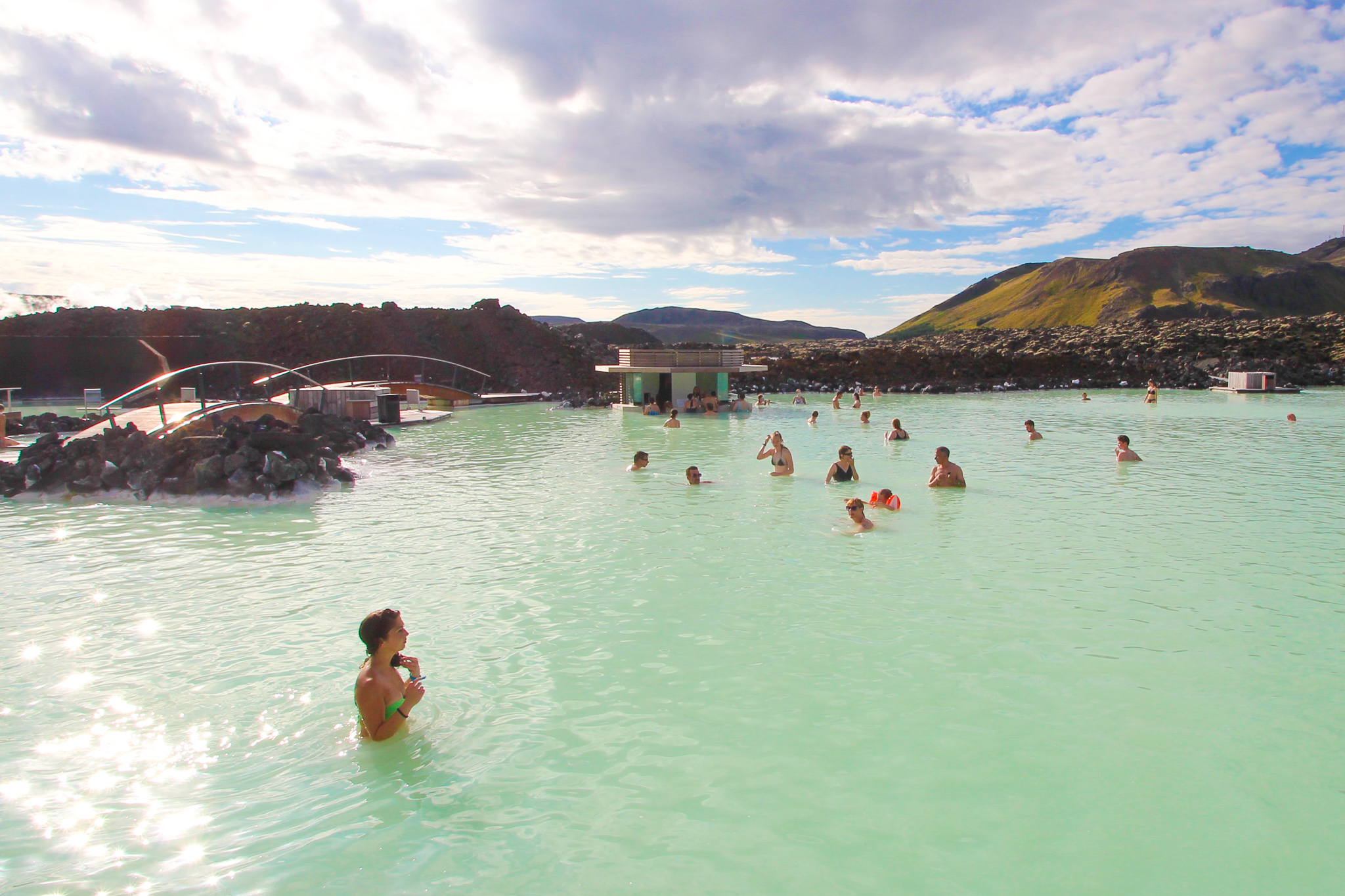 Crowds at Blue Lagoon Iceland