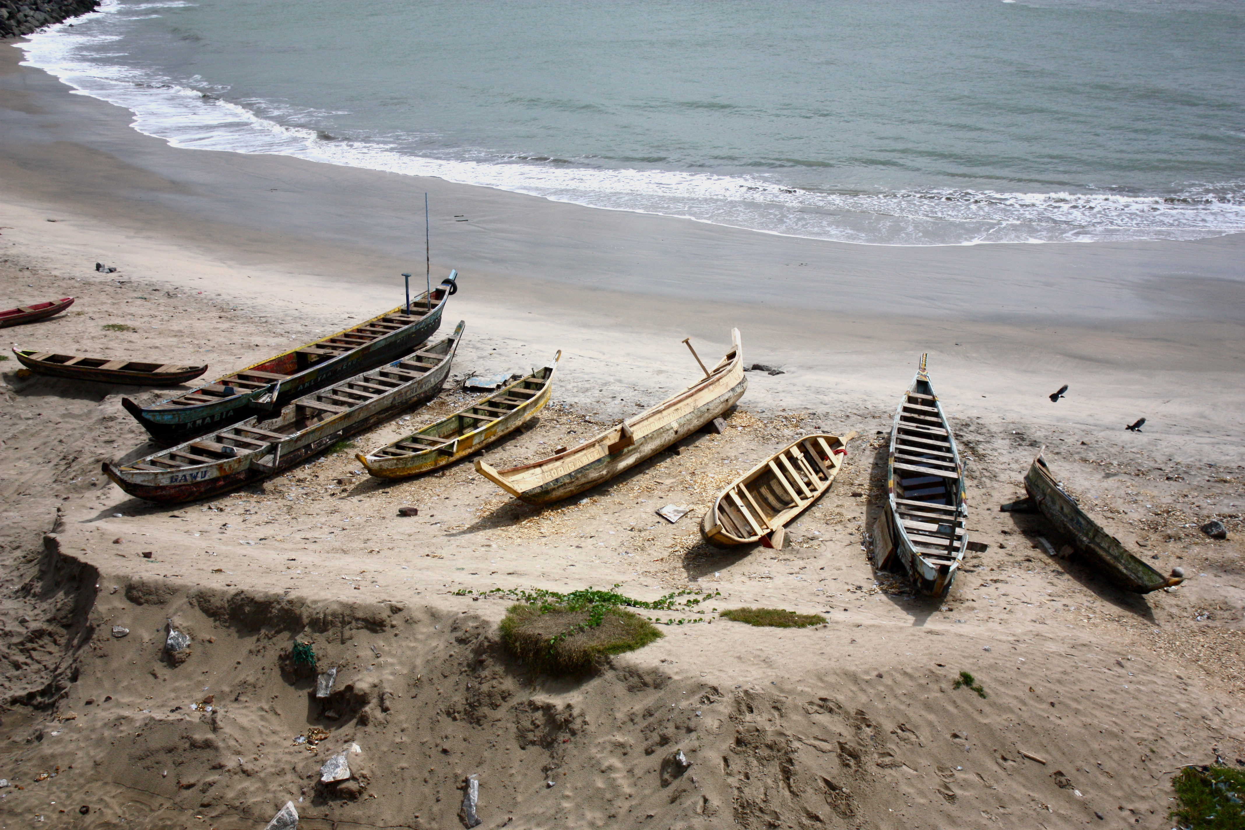 Beached Canoes- Accra, Ghana