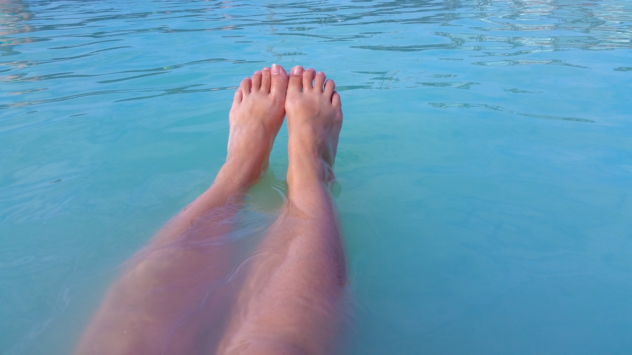 Floating in Blue Lagoon Iceland