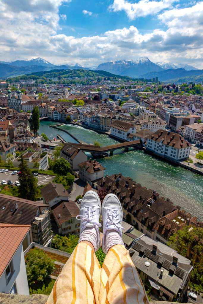View from the Top of Lucerne Switzerland