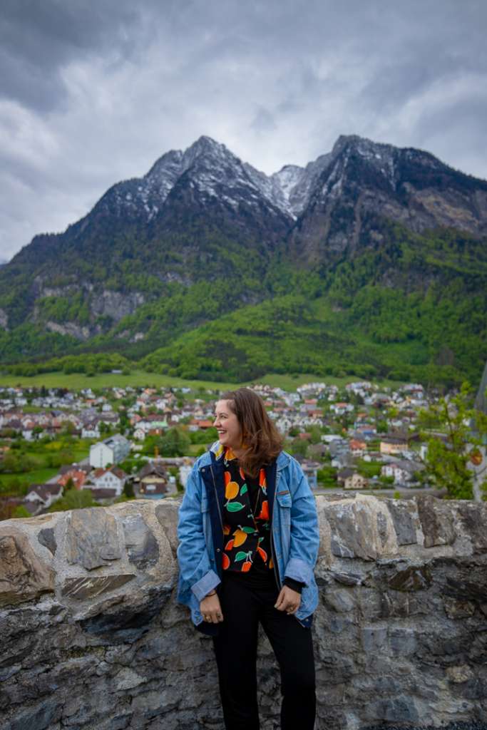 Castles in Liechtenstein with Mountain Scenery