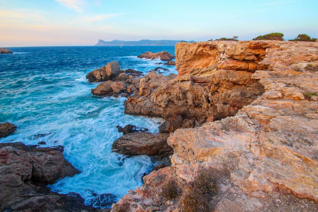 Sunset on Ibiza Island Spain
