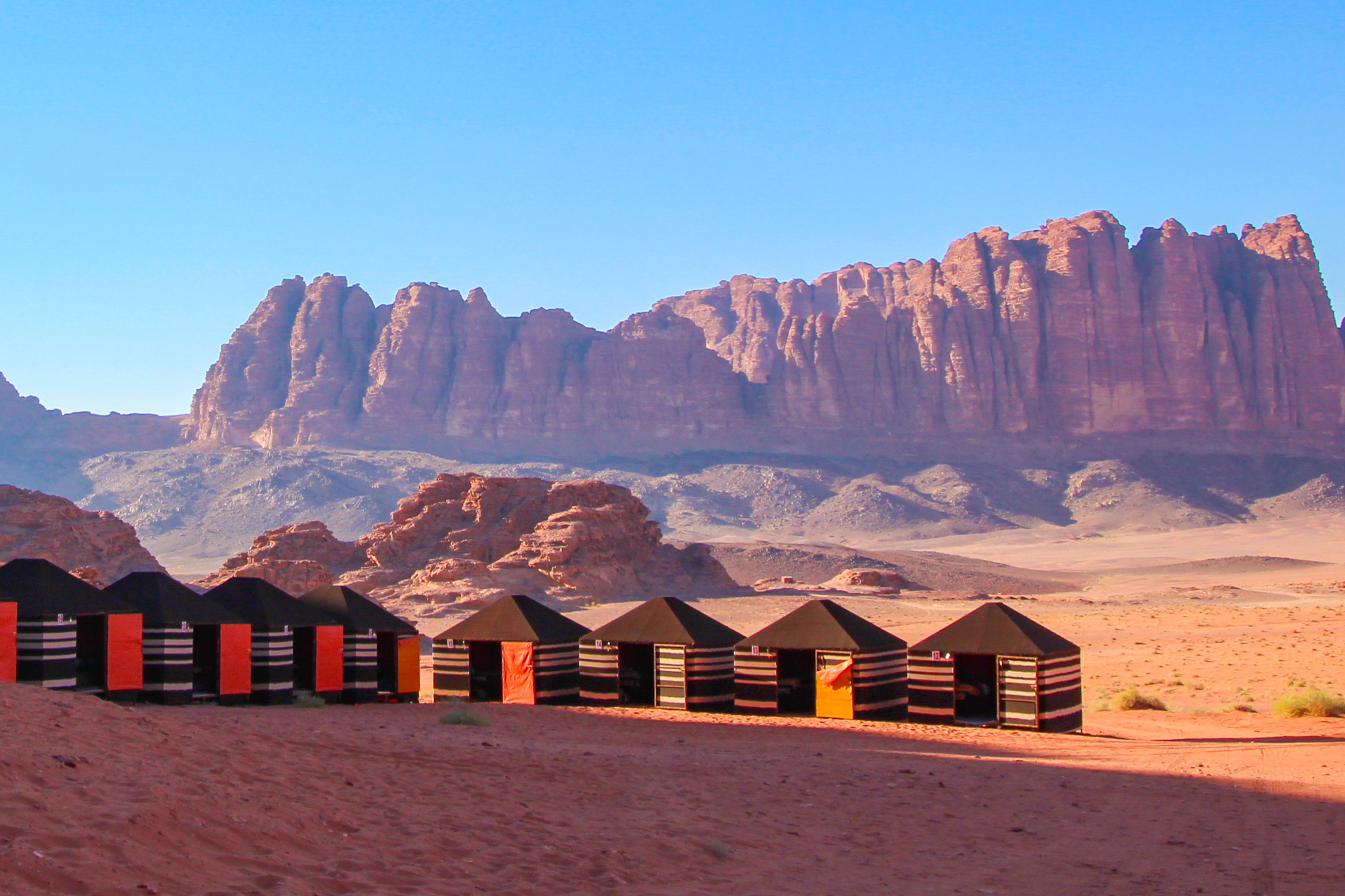 Wadi Rum Desert Scenery at Sunset Jordan